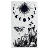 Mystic Moon Phases and Crystals  スモールペーパーバッグ (裏面)