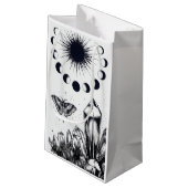 Mystic Moon Phases and Crystals  スモールペーパーバッグ (裏面アングル)