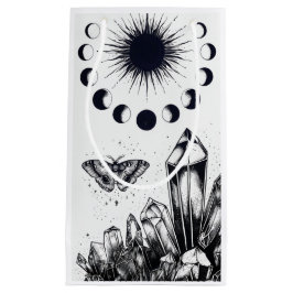 Mystic Moon Phases and Crystals  スモールペーパーバッグ