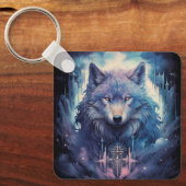Mystic Moon Wolf Guardian キーホルダー (正面)