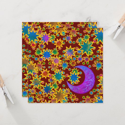 Mystic Moon Xmas カード (正面/裏面インサイチュ)