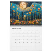 Mystic Moonlight 2026 – Surreal Full Moon Calendar カレンダー (2月 2026)