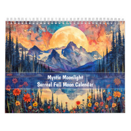Mystic Moonlight 2026 – Surreal Full Moon Calendar カレンダー