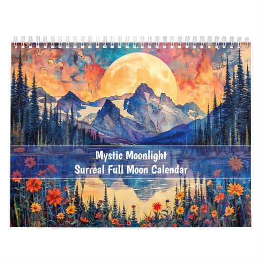 Mystic Moonlight 2026 – Surreal Full Moon Calendar カレンダー (カバー)