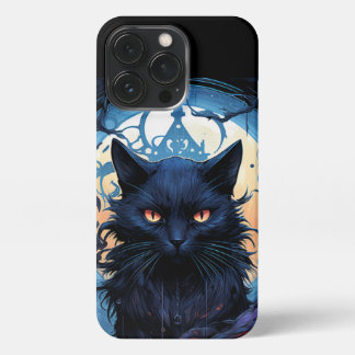 Mystic Moonlit Feline iPhone 13 Proケース