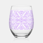 Mystic Nebula Lilac ステムなしワイングラス (左)