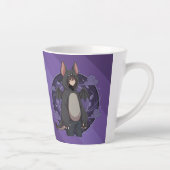 Mystic Night Bat Character Art カフェラテマグ (右)