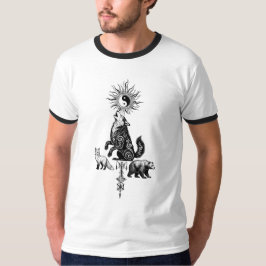 Mystic Owl Eyes Dreamcatcher Tribal Design Tシャツ