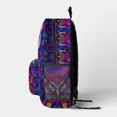 Mystic Owl Spirit Backpack - Wisdom & Magic Design プリントバックパック (右)
