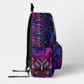 Mystic Owl Spirit Backpack - Wisdom & Magic Design プリントバックパック (左)