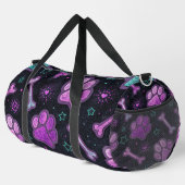 Mystic Paw Print Heart Travel  ダッフルバッグ (右コーナー)