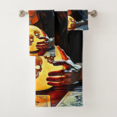 Mystic Psychic Fortune Teller Design バスタオルセット (インサイチュ)