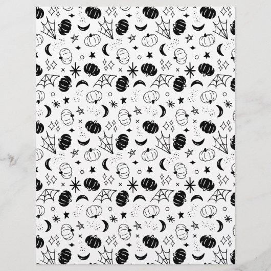 Mystic Pumpkin Scrapbook Paper (裏面)