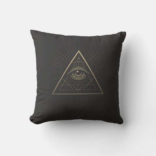 Mystic Pyramid — Eye of Providence Emblem クッション (正面)