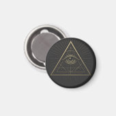 Mystic Pyramid — Eye of Providence Emblem マグネット (正面/裏面)