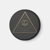 Mystic Pyramid — Eye of Providence Emblem マグネット (正面)
