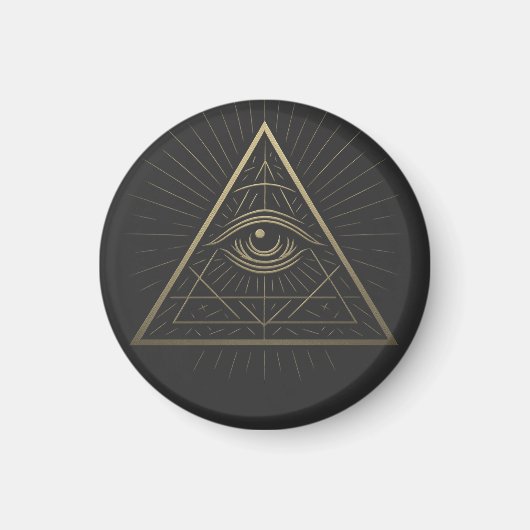 Mystic Pyramid — Eye of Providence Emblem マグネット (正面)