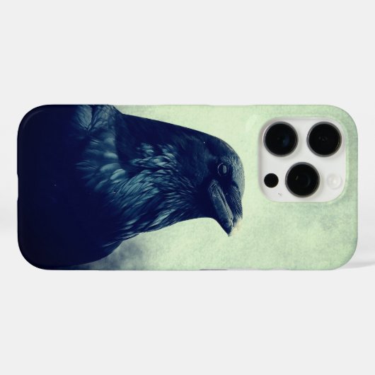Mystic Raven Aesthetic Graphic iPhone 16 Pro Case Case-Mate iPhoneケース (裏面 (横))