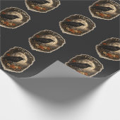 Mystic Raven Under Moon Dark Celestial Aesthetic ラッピングペーパー (角)