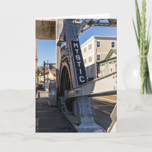 Mystic River Bascule Bridge, Connecticut カード (正面)