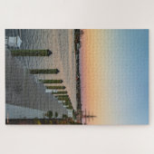 Mystic River, Connecticut at Sunset ジグソーパズル (横)