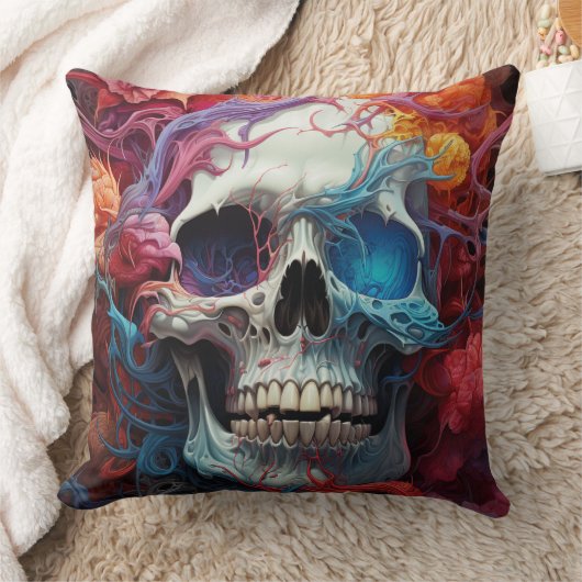 Mystic Skull クッション (ブランケット)