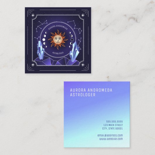 Mystic sun名刺 スクエア名刺 (正面/裏面)