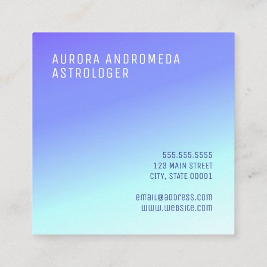 Mystic sun名刺 スクエア名刺 (裏面)