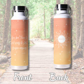 Mystic Sun Inspirational Quote Water Bottle ウォーターボトル