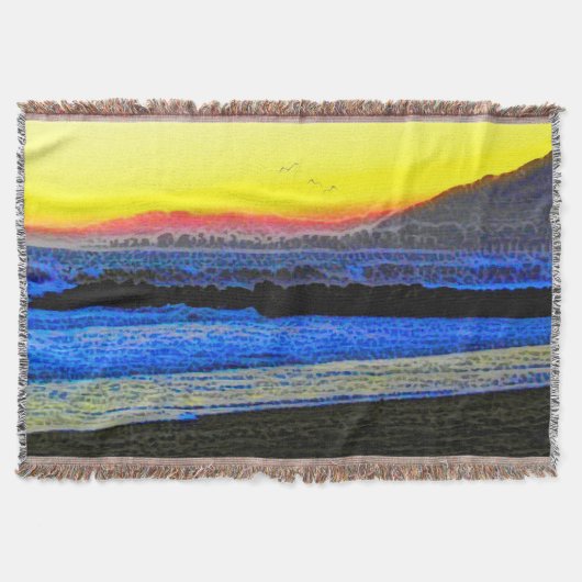 Mystic Sunset  スローブランケット (正面)