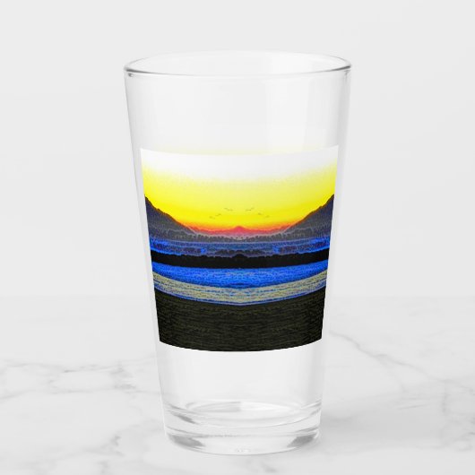 Mystic Sunset タンブラーグラス (正面)