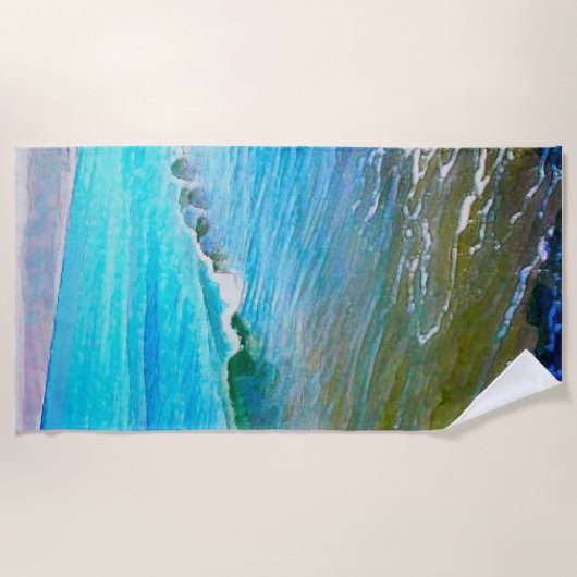 Mystic Sunset  ビーチタオル (正面)