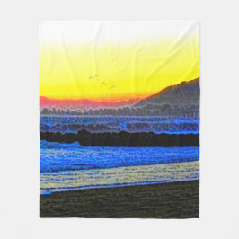 Mystic Sunset  フリースブランケット