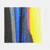 Mystic Sunset フリースブランケット (正面(横))