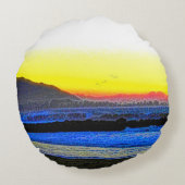 Mystic Sunset  ラウンドクッション (裏面)