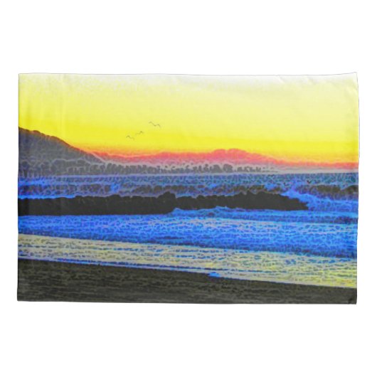 Mystic Sunset  枕カバー (裏面)