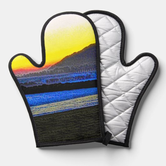 Mystic Sunset 鍋つかみ (正面/裏面)