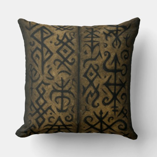 Mystic Symbols & Dark Occult Throw pillows クッション (正面)