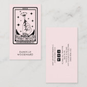 Mystic Tarot Esthetician Branding Blush Pink 名刺 (正面/裏面)