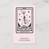Mystic Tarot Esthetician Branding Blush Pink 名刺 (正面)