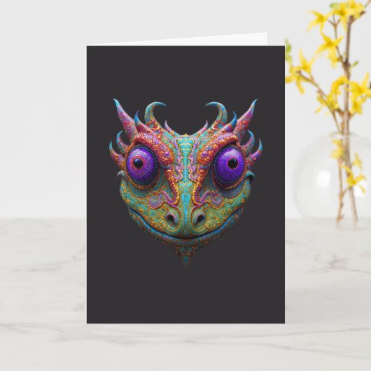 Mystic Toad/Gecko/Frog カード (黄色い花)