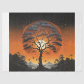 Mystic Tree at Sunset Decoupage 薄葉紙 (正面)
