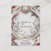 Mystic Vintage  Psyschic Medium QR code 名刺 (正面)