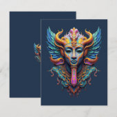 Mystic Winged Deity 出欠カード (正面/裏面)