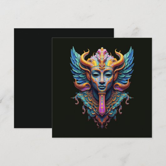 Mystic Winged Deity 招待状 (正面/裏面)