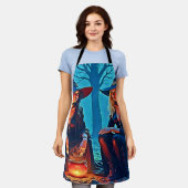 Mystic Witches Cauldron Spellbound エプロン (着用した状態)