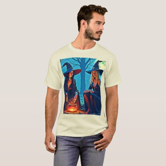 Mystic Witches Cauldron Spellbound Tシャツ (正面フル)