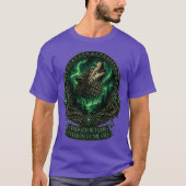 Mystic Wolf Norse Rune Celtic Fantasy Art Tシャツ (正面)