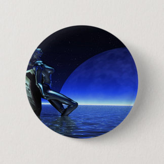 Mystic woman before blue moon 缶バッジ