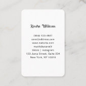 Mystic Woman Eye Dark Blue -Gold 名刺 (裏面)